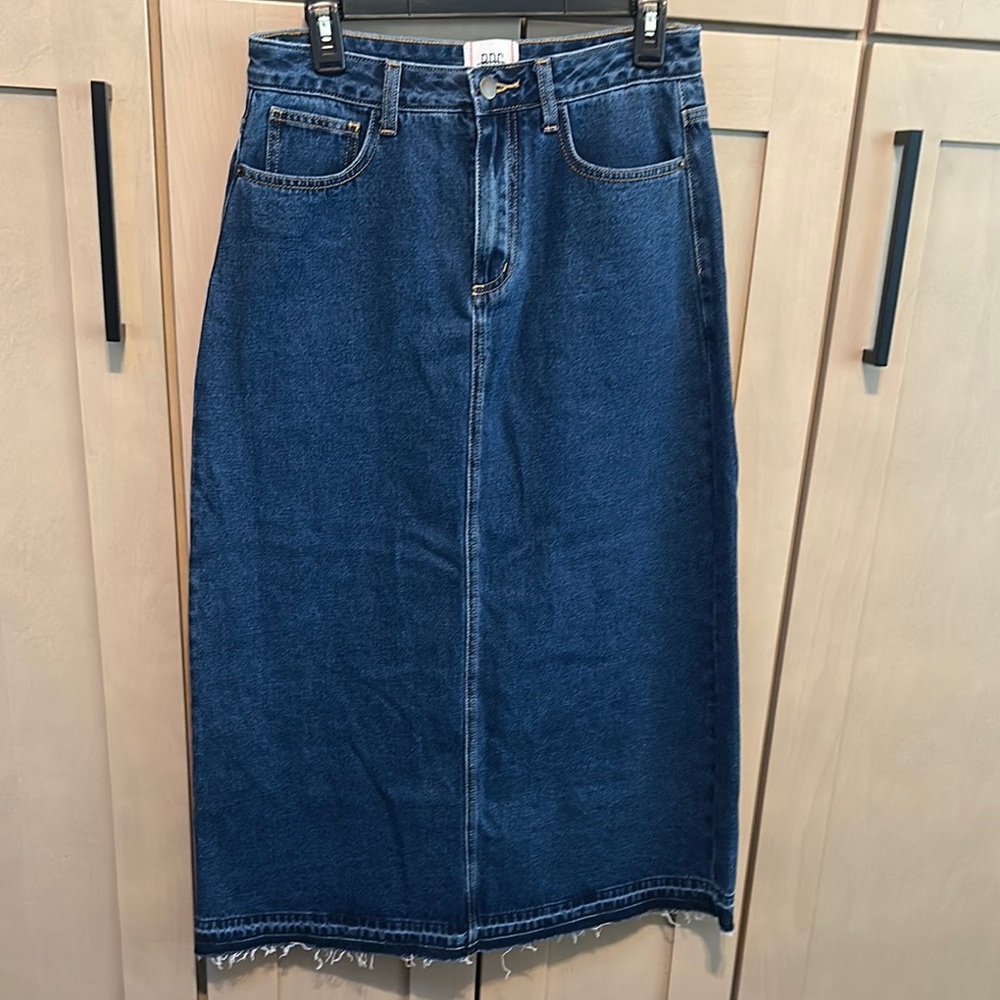 Denim Midi Skirt